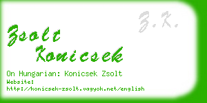 zsolt konicsek business card